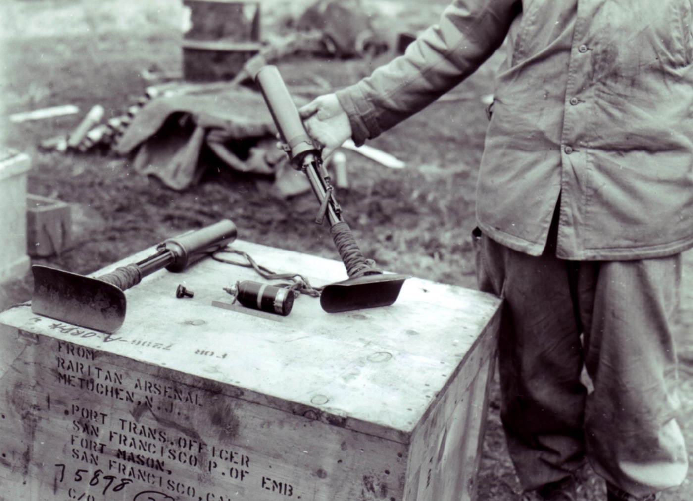 japanese model 89 grenade dischargers captured in alaska