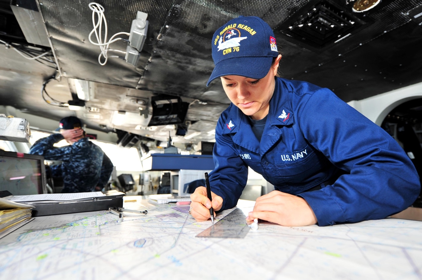 navigator aboard the uss ronald reagan
