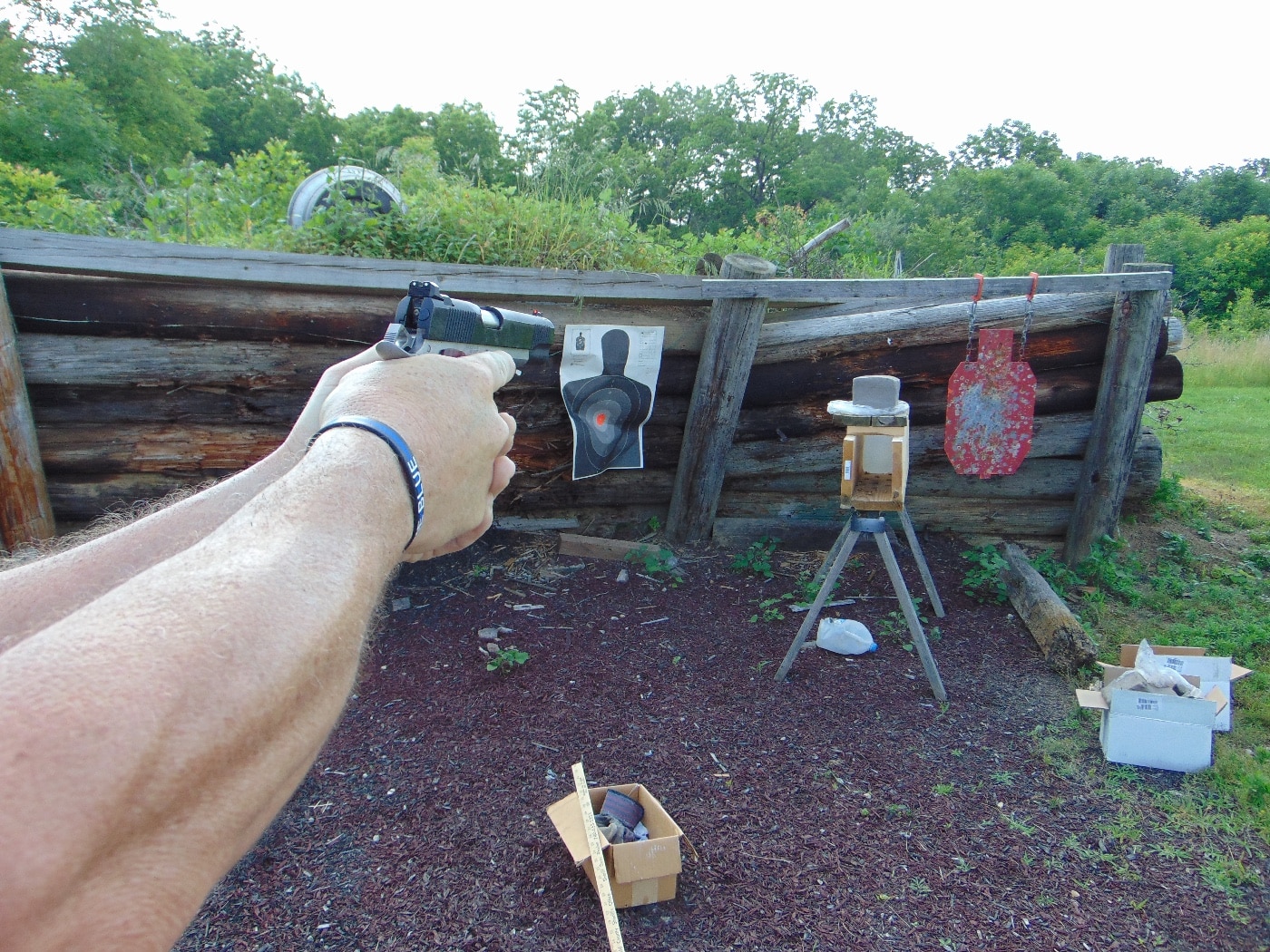 shooting 10mm into clay for testing