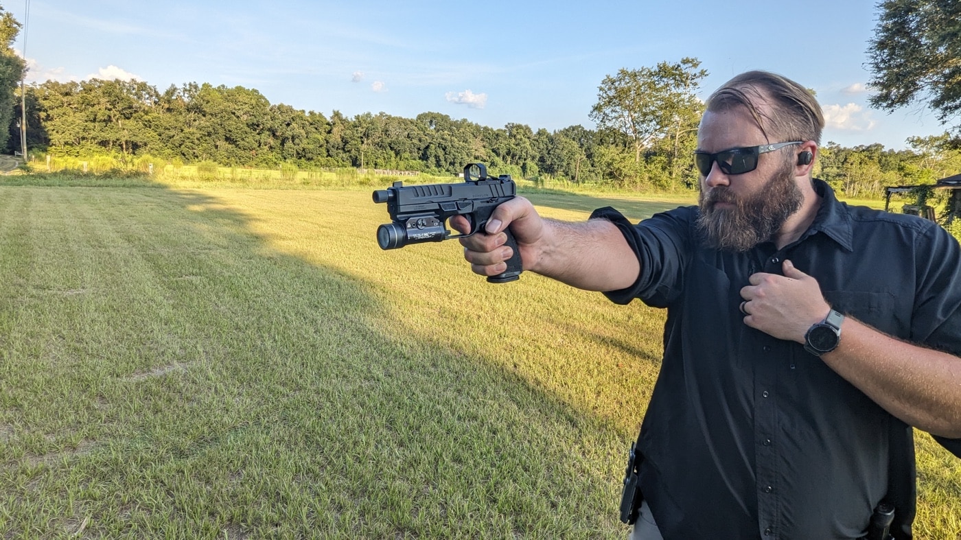 shooting modified el presidente drill one handed