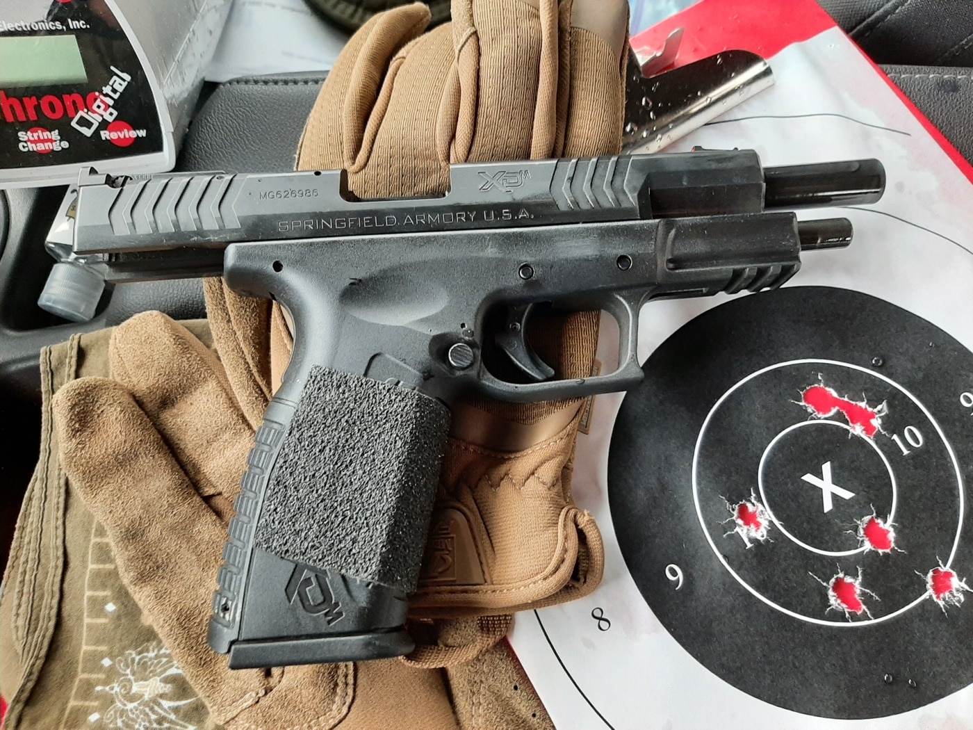 testing dl sports 45 acp gsp ammunition in springfield xd-m