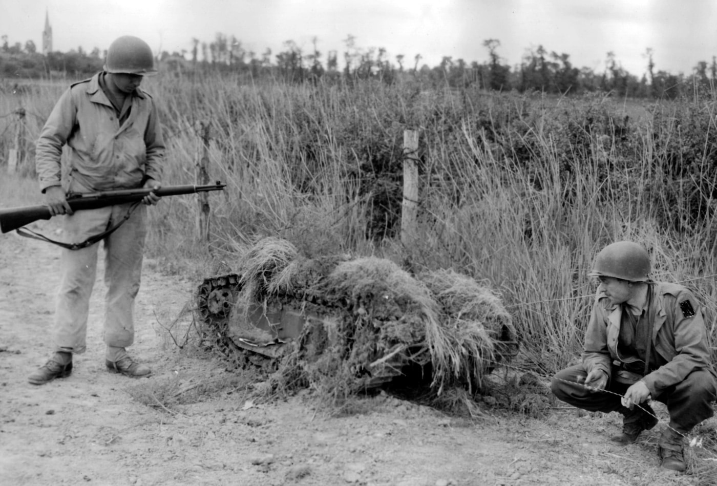 us army rangers with goliath in normandy france