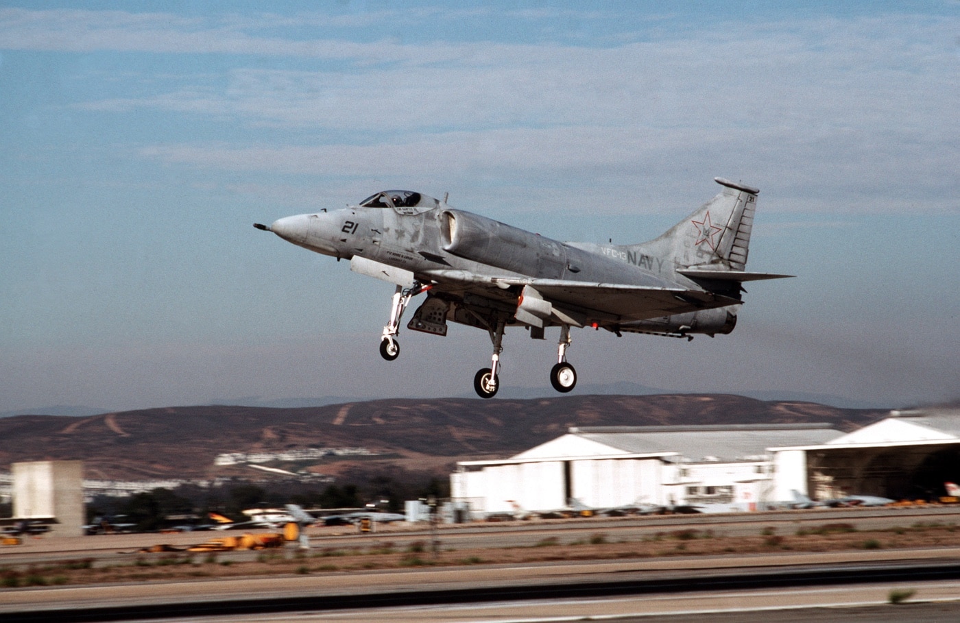 a-4f skyhawk used as opfor in training at nas miramar top gun