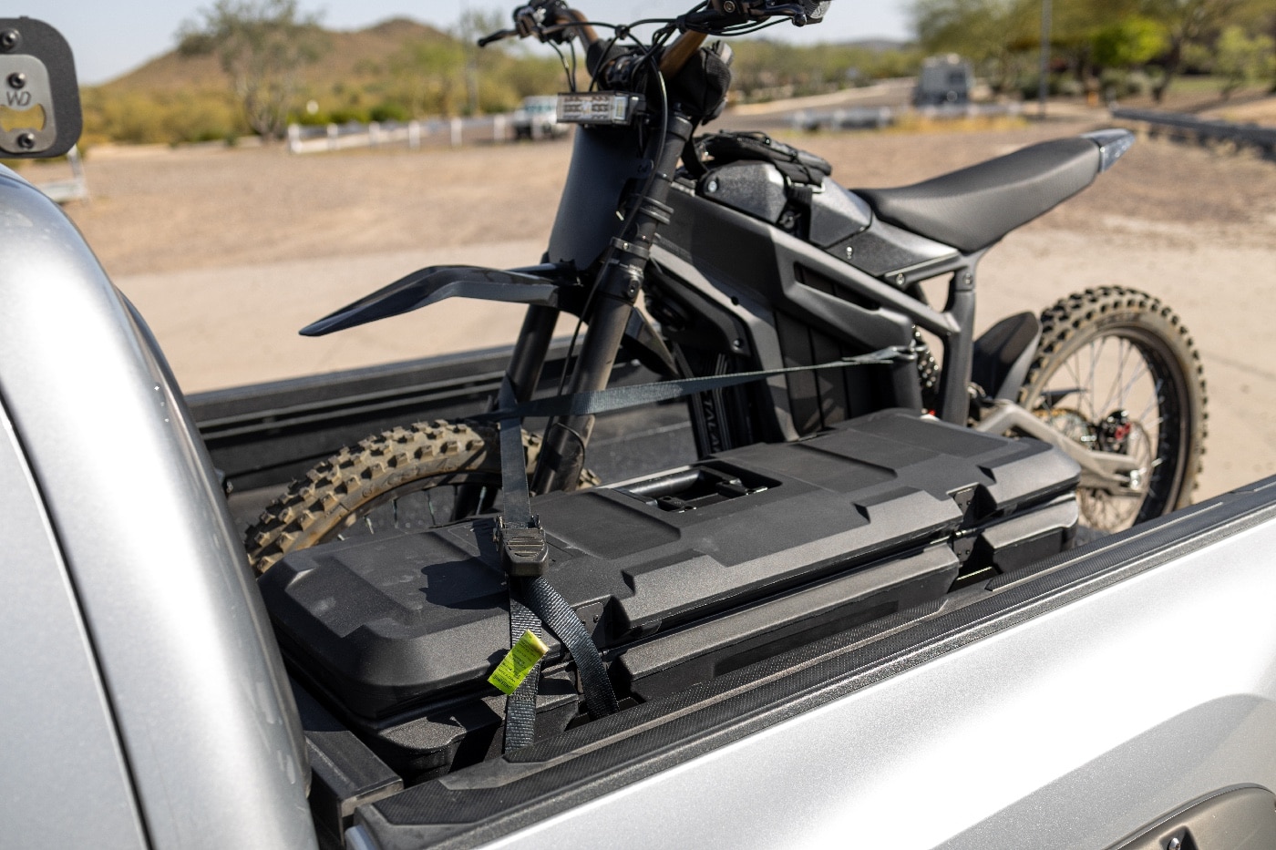 pelican case in back of truck