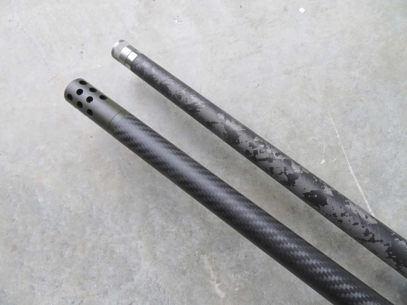 steel muzzle attachments on carbon fiber barrel