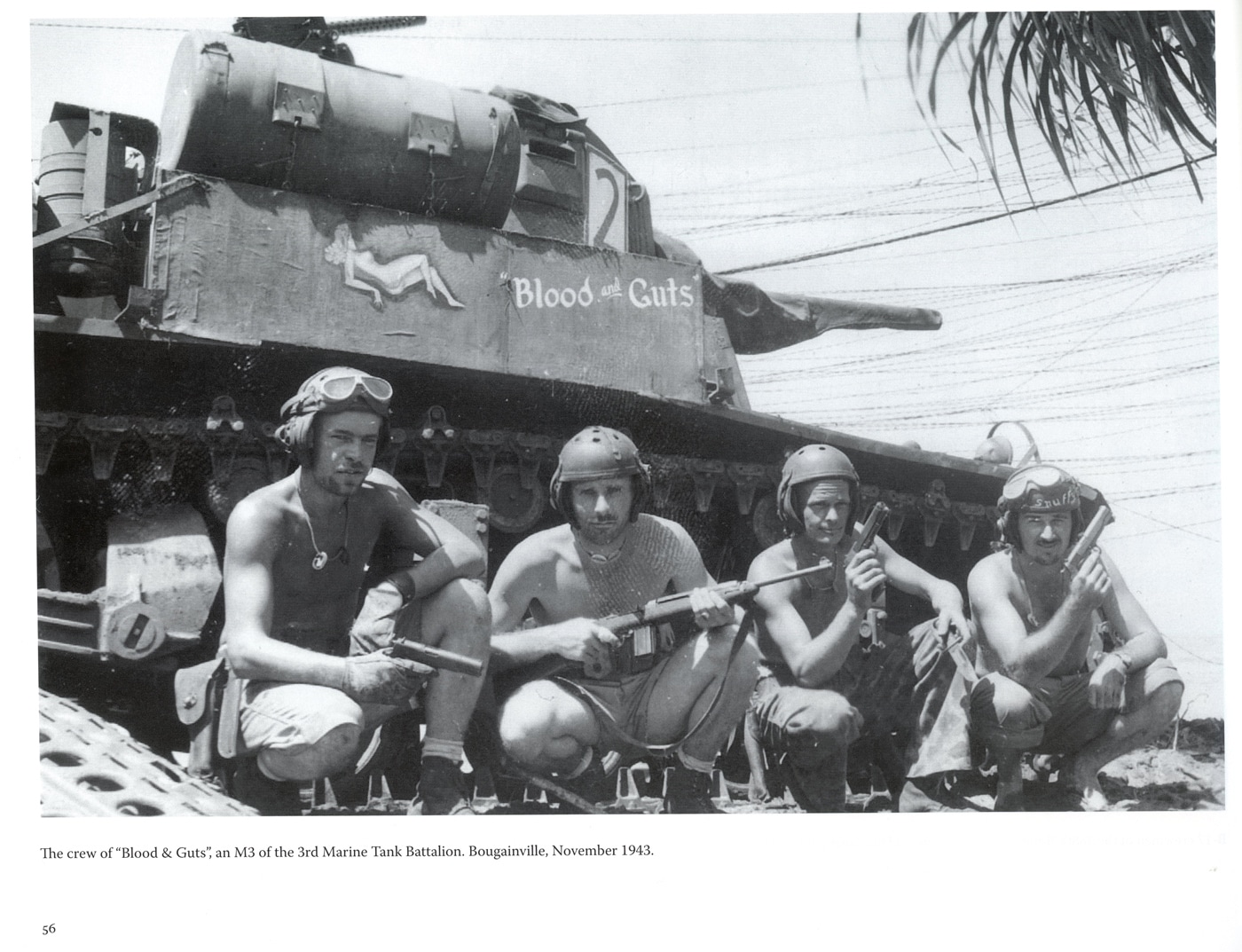 us marine tank crew in world war 2 pacific theater guns m1911 m1 carbine blood and guts