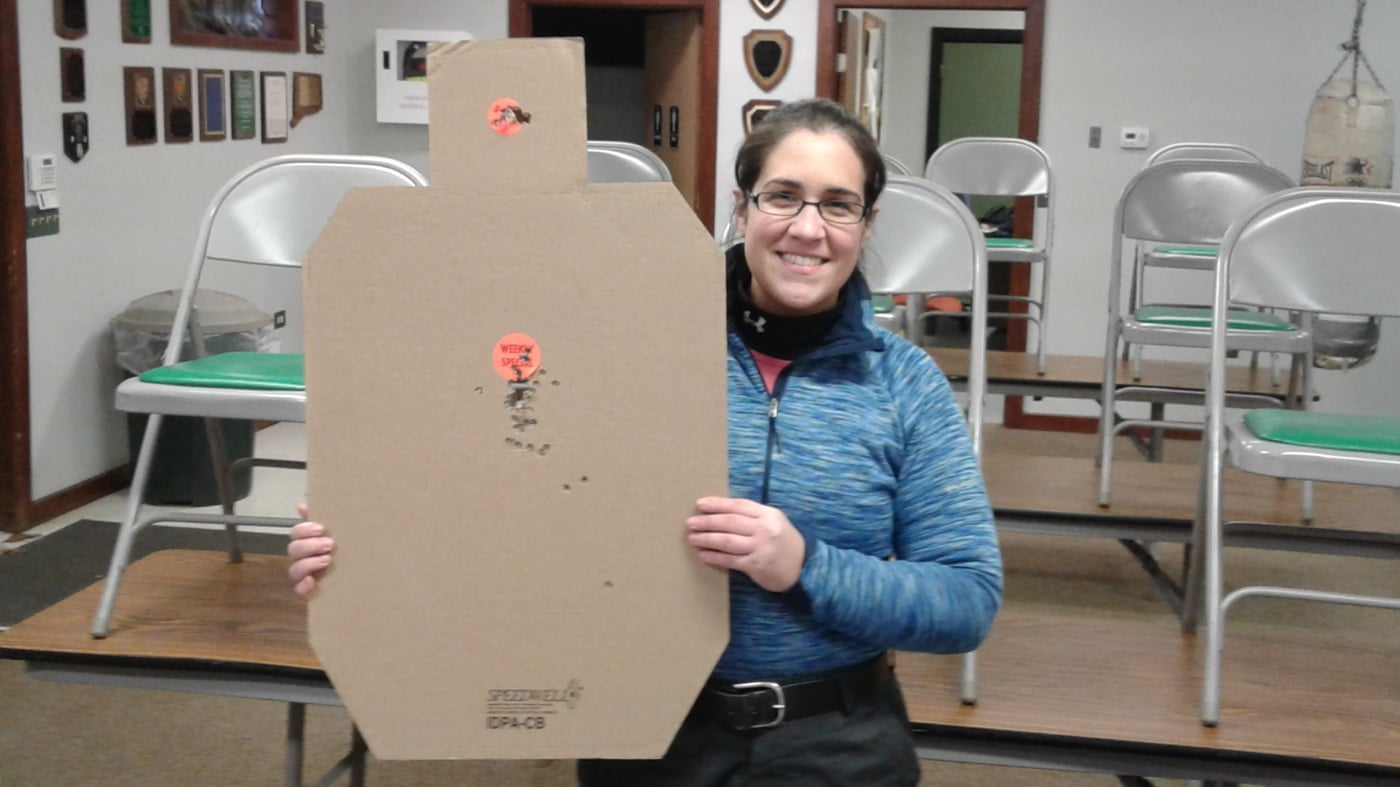 woman with target