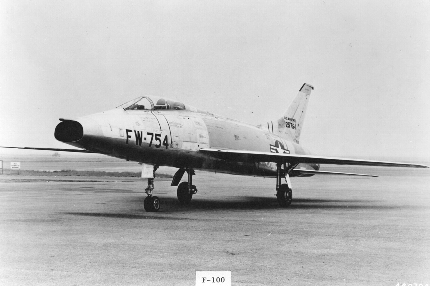 yf-100a super sabre fighter plane