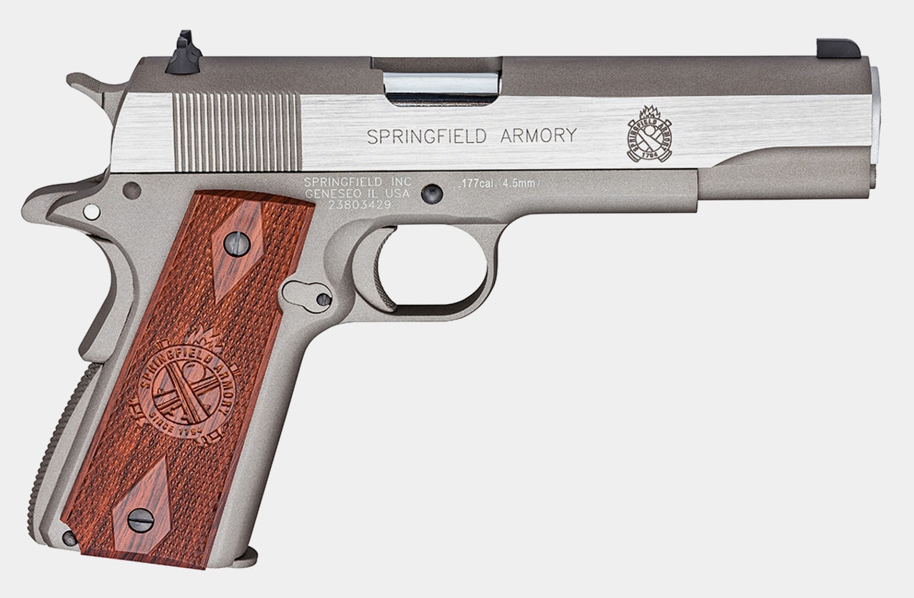 1911 Mil-Spec Stainless CO2 Blowback .177 BB Air Pistol, Limited Edition