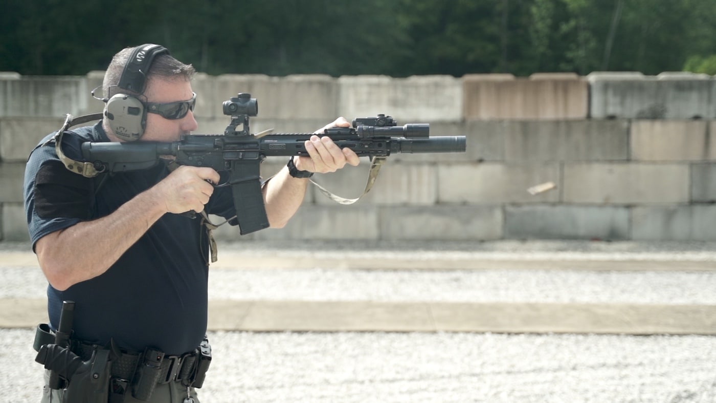 range testing the saint sbr short barrel rifle