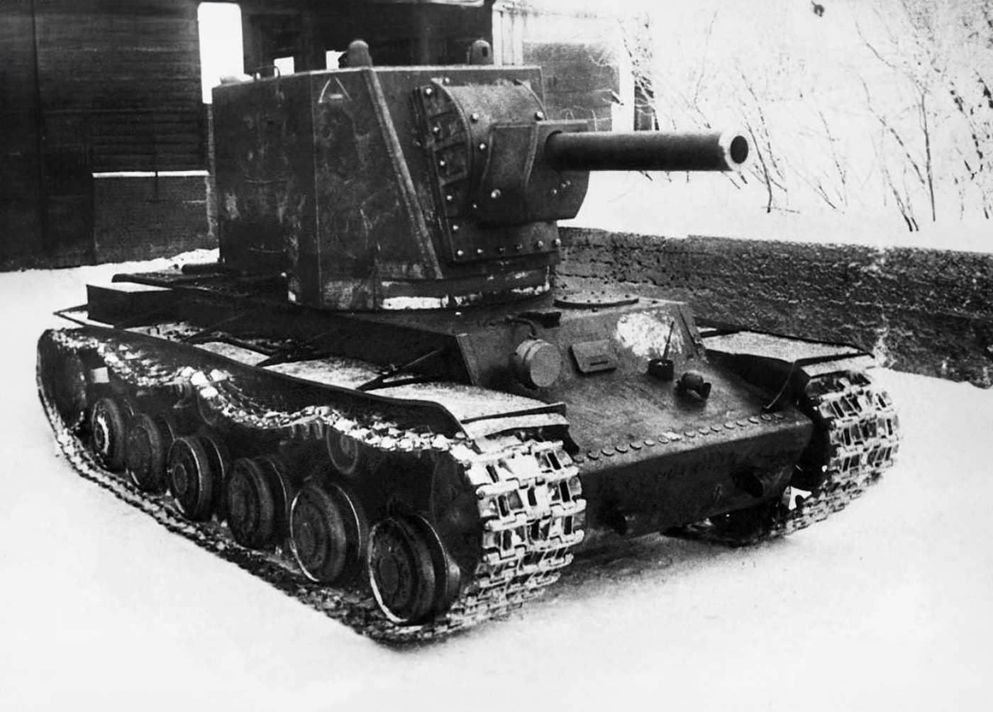 russian kv-2 tank prototype in 1940 soviet union ussr