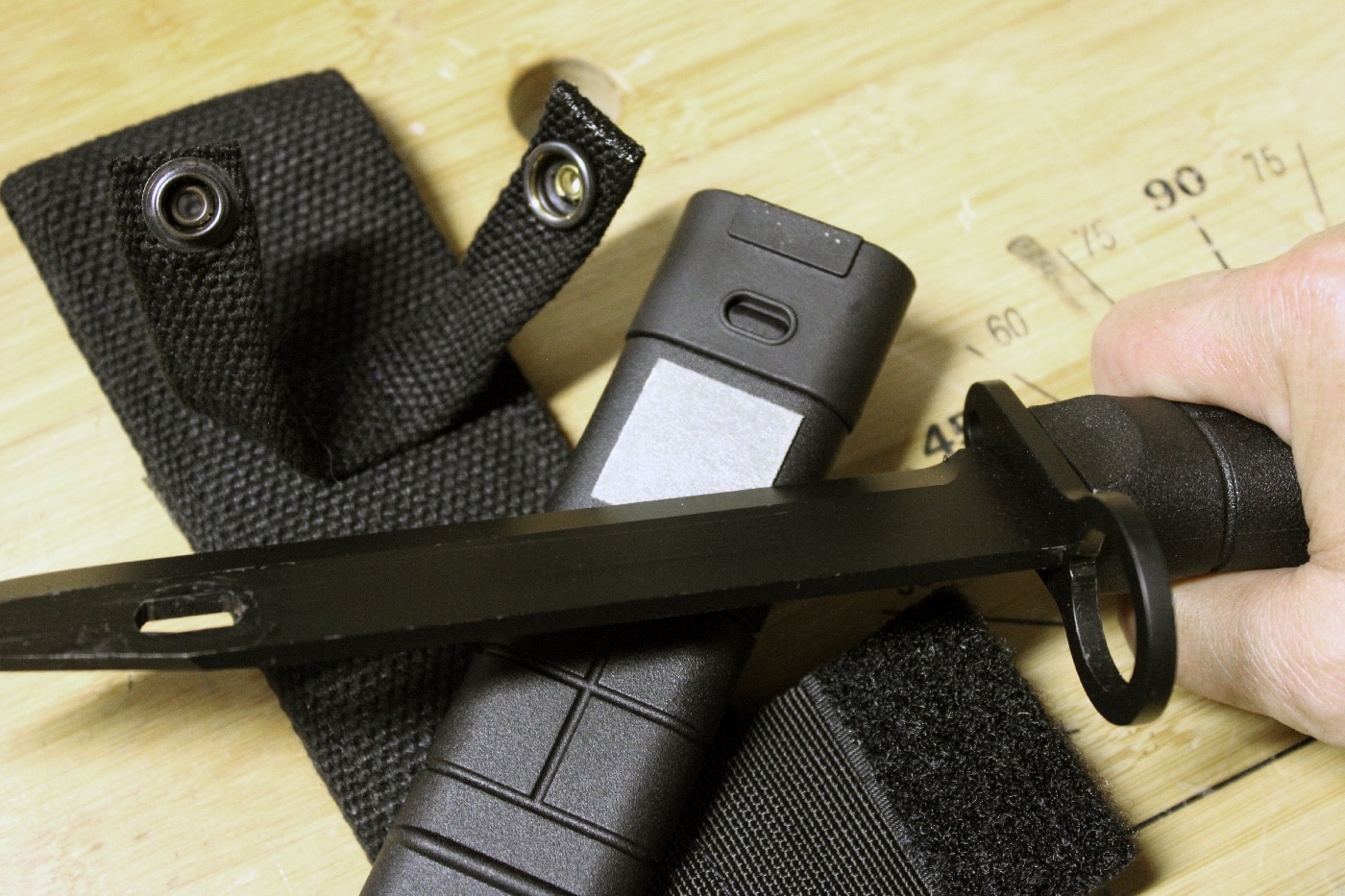 sharpening the b2k bayonet knife