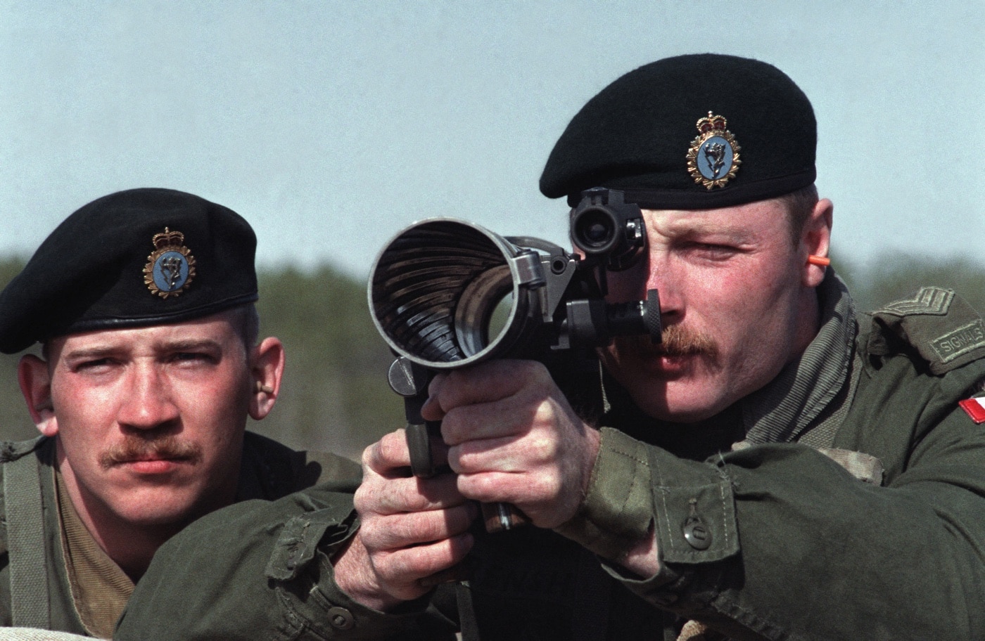 Canadian soldiers with Carl Gustaf M2 recoilless rifle