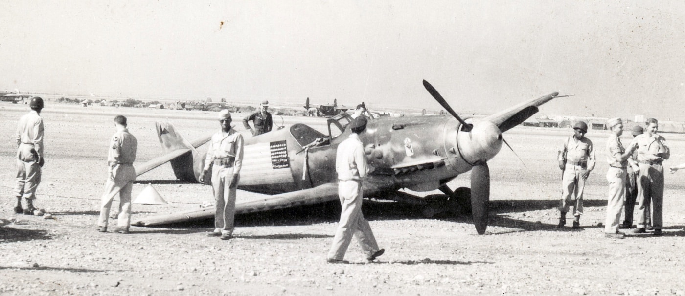 This is the photo of the prop plane Gunn made his escape in. Although he was not a member of the royal family in Romania, Gunn was treated very well and Cantacuzino flew him to Italy at risk to himself. Read more on this affair in the author's article.