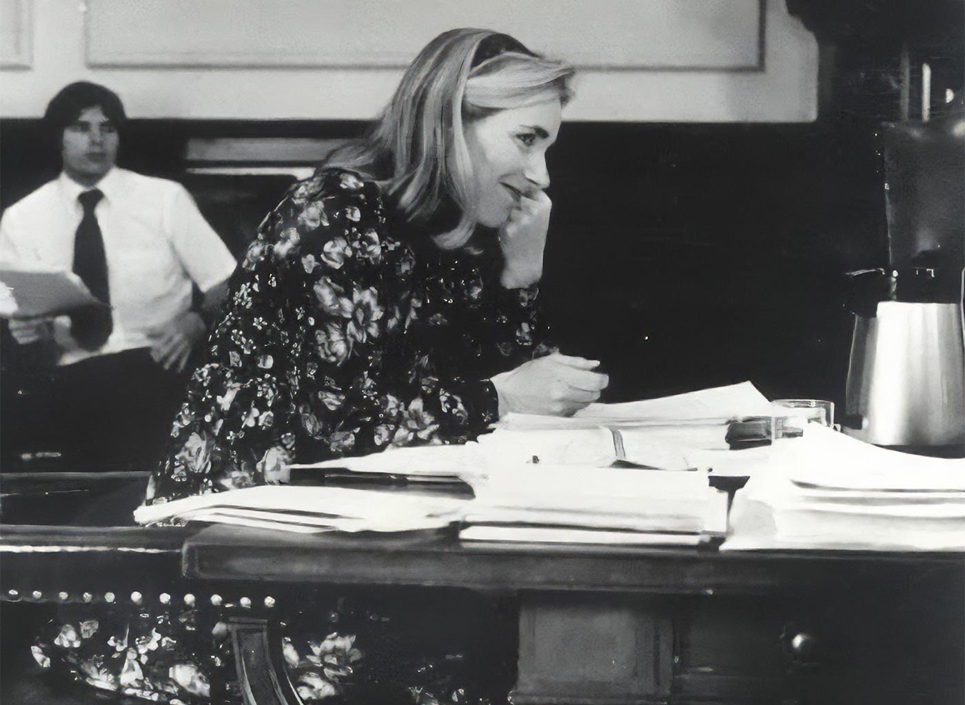 In this photograph, we see the politician Dudley Dudley during the 1970s. She opposed the freedom of Americans to purchase effective ammunition for self-defense. Fortunately, her attempts to pass the anti-rights legislation were defeated by rational arguments and reasonable people.