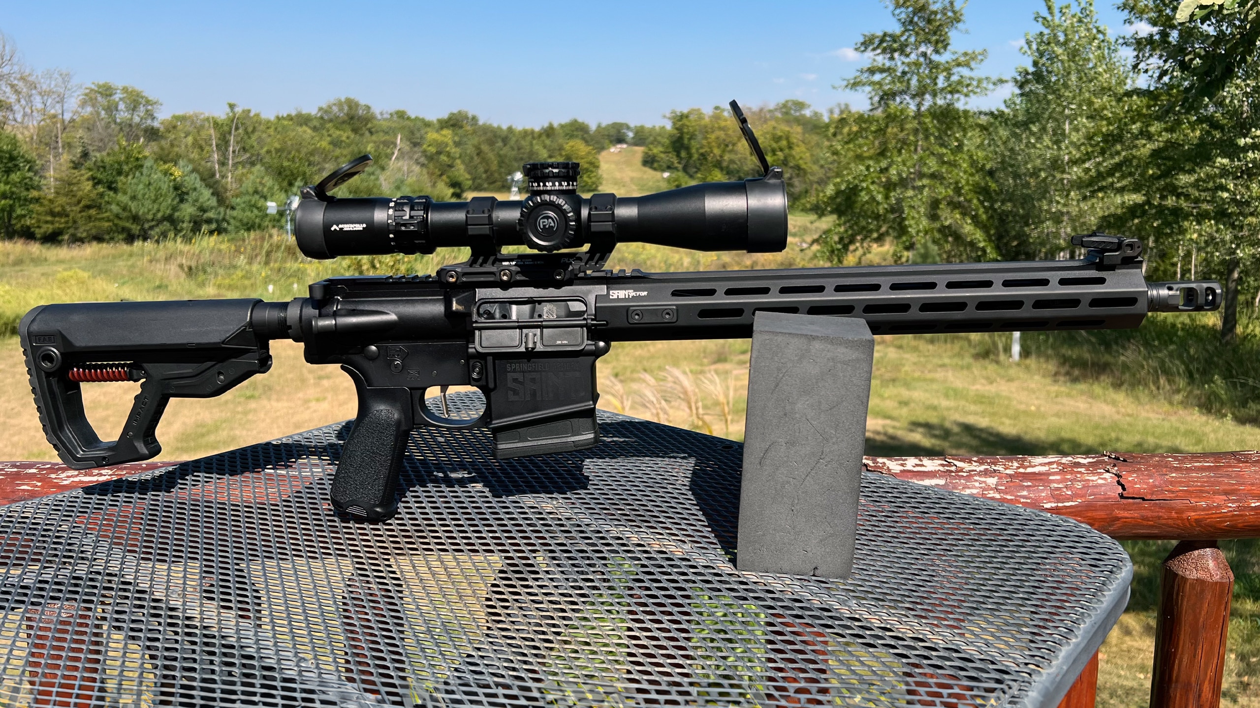 Paike 3-9x40 AOEG Rifle Scopes Red Green Dot Mil-Dot Reticle Objective Lens Parallax Adjust - View #6