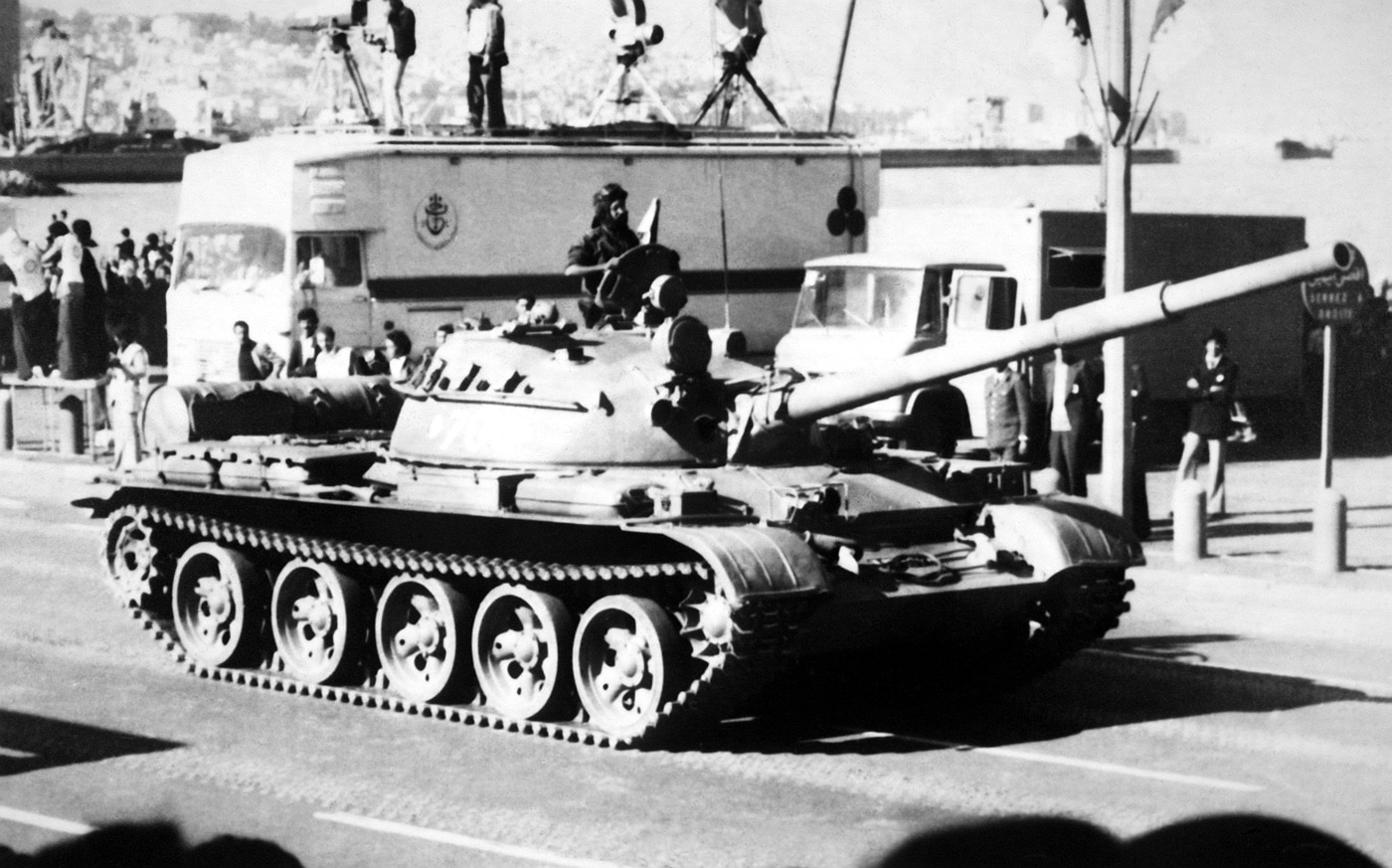 Shown in this photo is a image of a T-62 tank in Afghanistan from the early 1980s. Even though the tanks are extremely old, the Russians have pressed them back into service due to the staggering losses of armor suffered by Russian forces. The T-62 is currently in use in Ukraine even though it is a bit of a dog against modern anti-tank weapons.  Manufacturing problems with the Armata have prevent any substantial number of them from being used in the current war. The Armata was actively used in Syria, but even there they are said to have suffered losses.