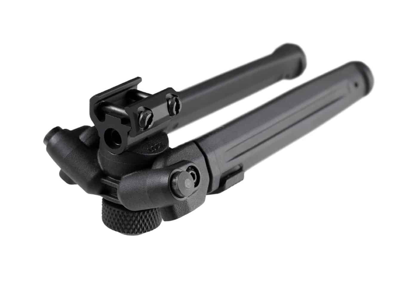 In this photograph, we see the Magpul bipod unattached to the gun. It shows how compact the bipod can be when folded.