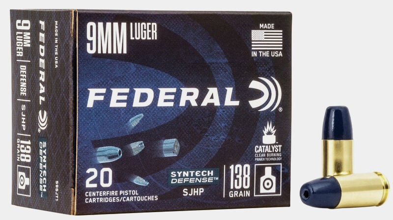 Federal Syntech Defense 9mm Luger 138 Gr.