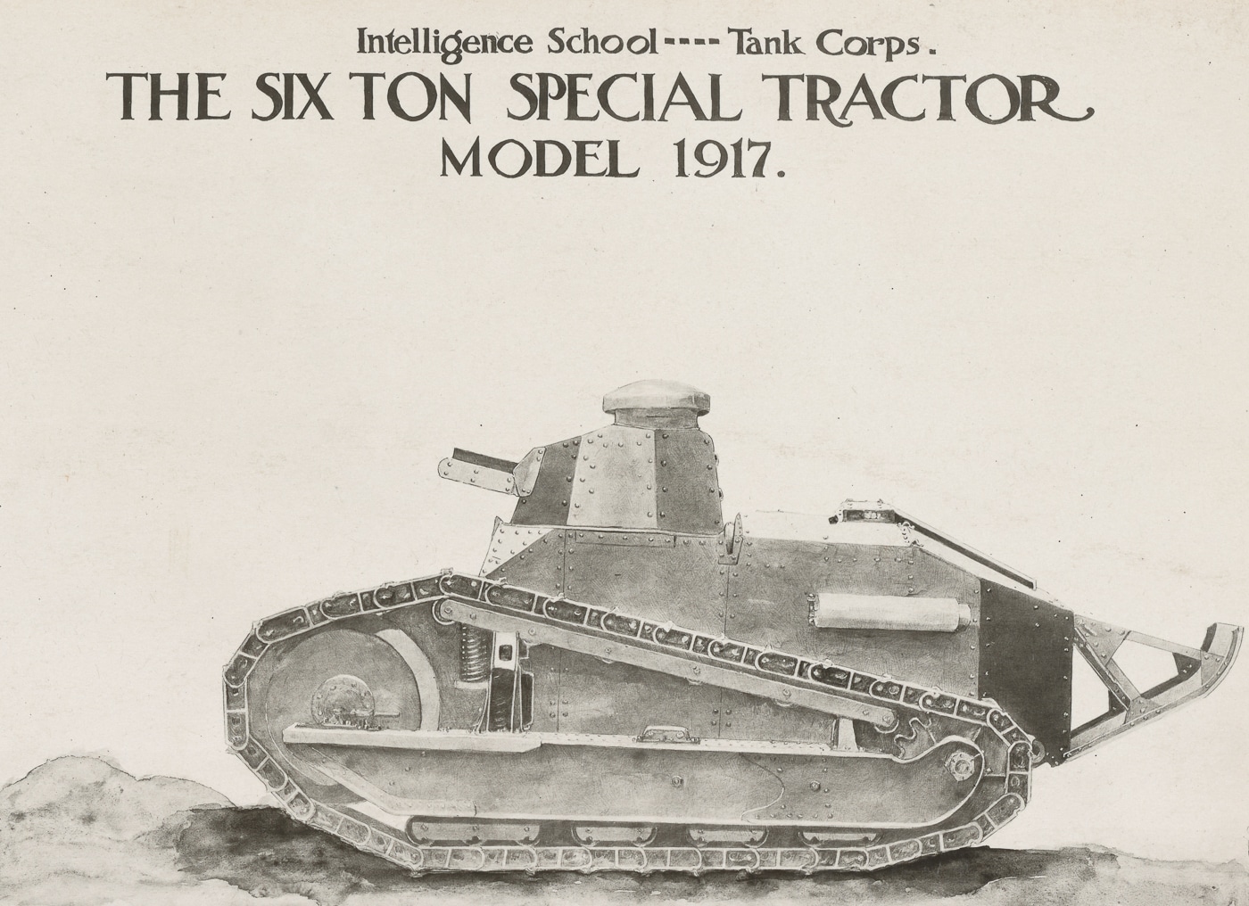 6 ton special tractor Model 1917 tank