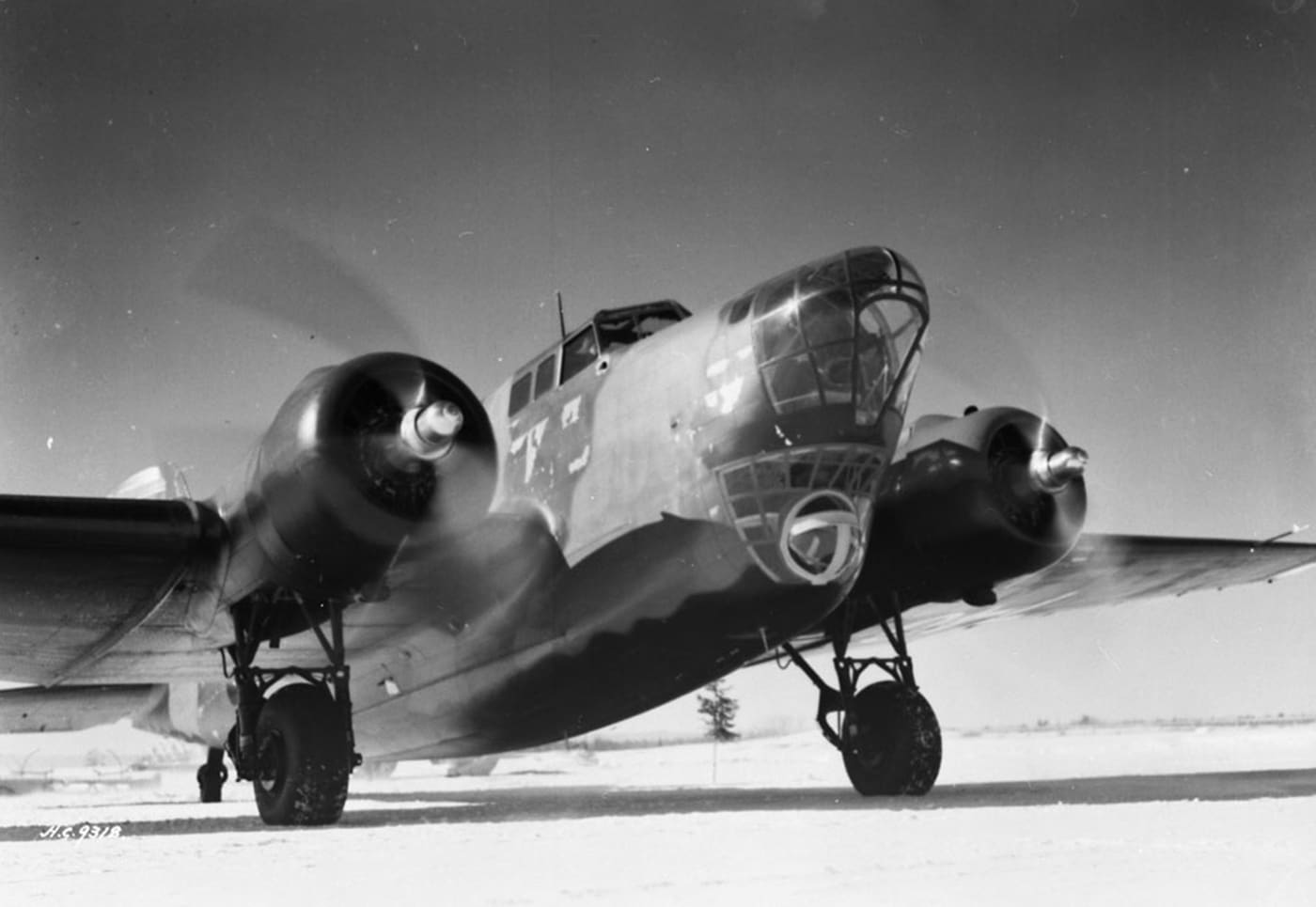 In this photo we see the upgraded nose plexiglas used on the B-18A. B-18As also received more powerful radial engines to improve airspeed and runway length requirements. The fuselage of the aircraft remained the same, keeping the same about of cargo space as had been available since the first prototype was developed in 1934.