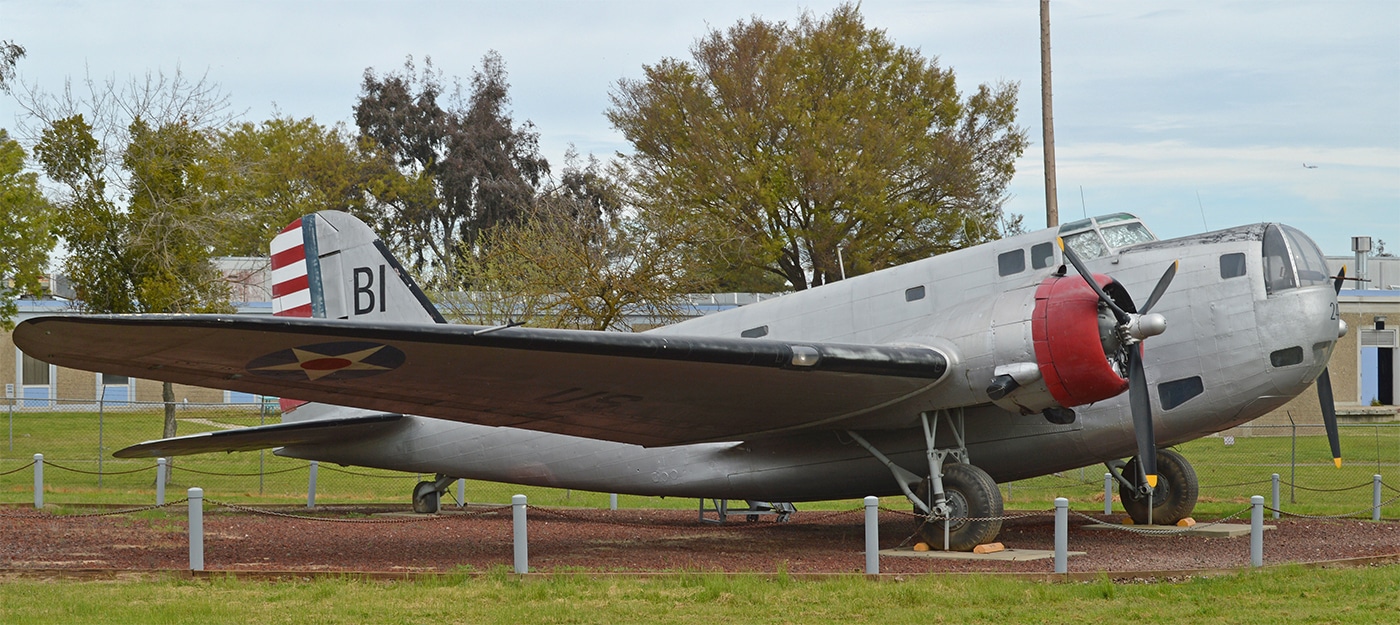 In this photograph, we see the only restored B-18 Bolo on the planet. It is located in California at the Castle Air Museum.