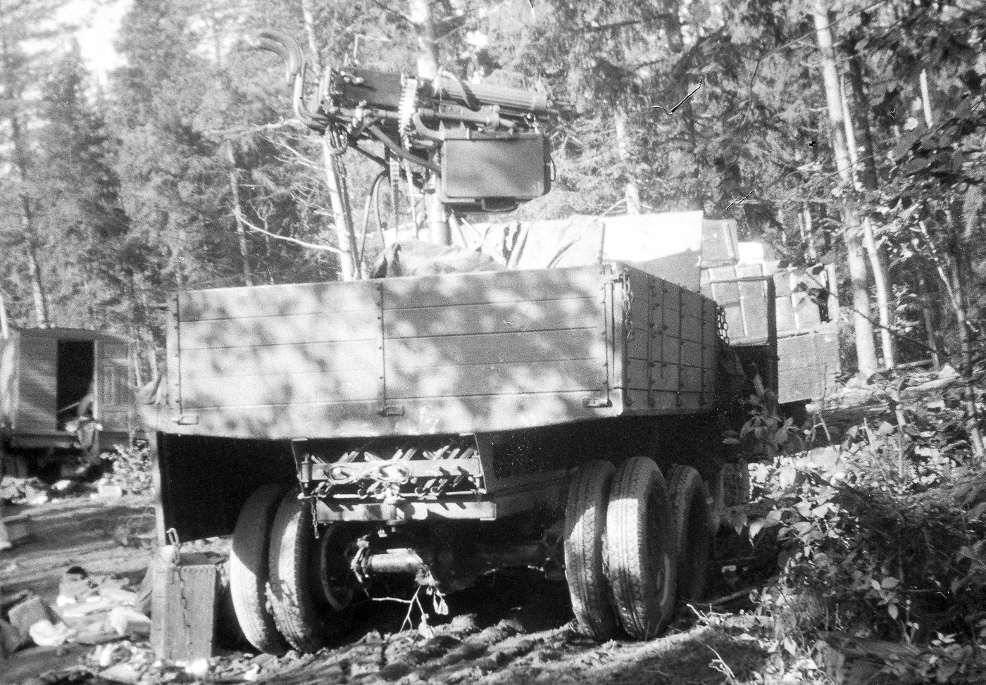 Finnish Maxim M09-21 machine guns in truck mount