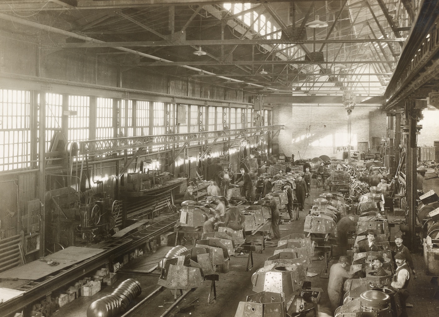 M1917 tank manufacturing at Van Dorn Iron Works