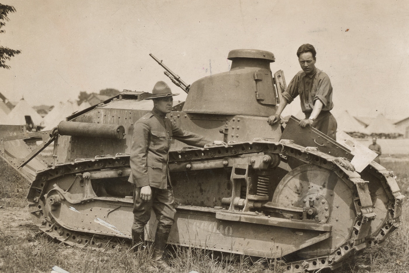Model 1917 tank at Camp Colt PA
