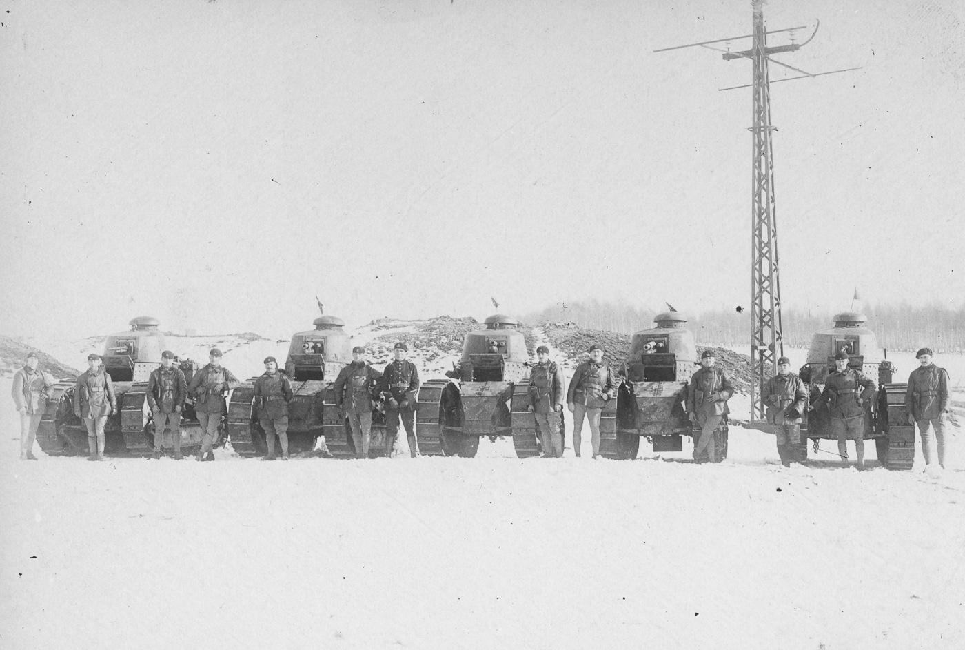 Polish Army with Renault FT 17 tanks