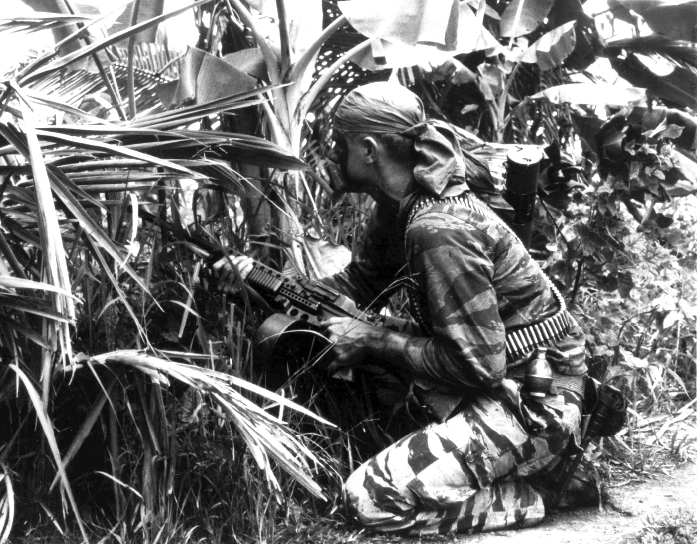 Shown in this photo is a US Navy SEAL with Stoner 63 in the Vietnam War.