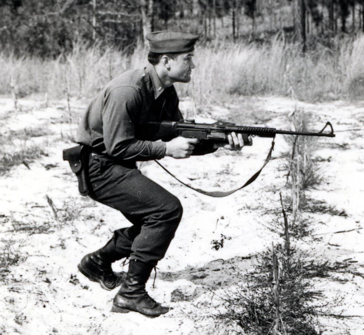 Here we see a USMC paramarine training with M1941 LMG in North Carolina prior to deployment to the Pacific Theater of Operations.
