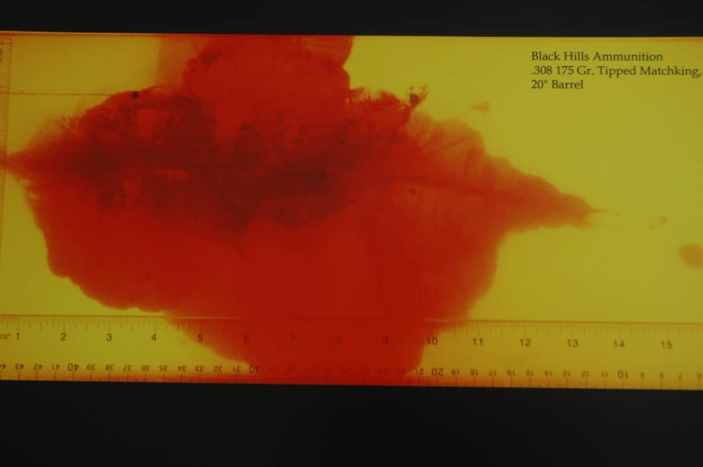 In this photograph, we see the kind of tissue damage a pointed soft point can do in ballistic gelatin. This gives us an idea of if the load is good for deer compared to cast bullets. When hunting deer, a ballistic tip bullet is much better than a full metal jacket round. You want to humanely kill a deer not just cause a blood trail. 