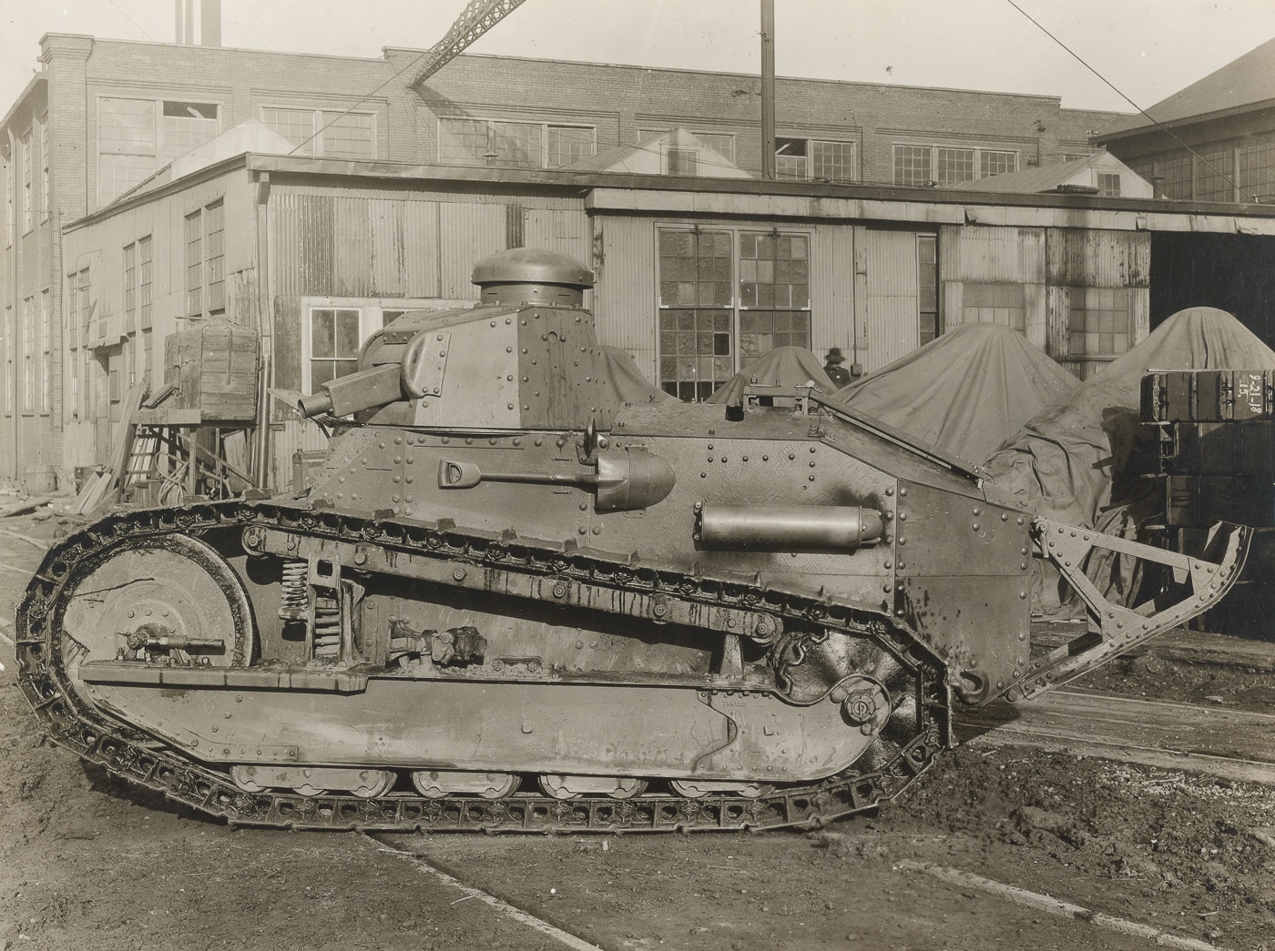 new Model 1917 tank at factory