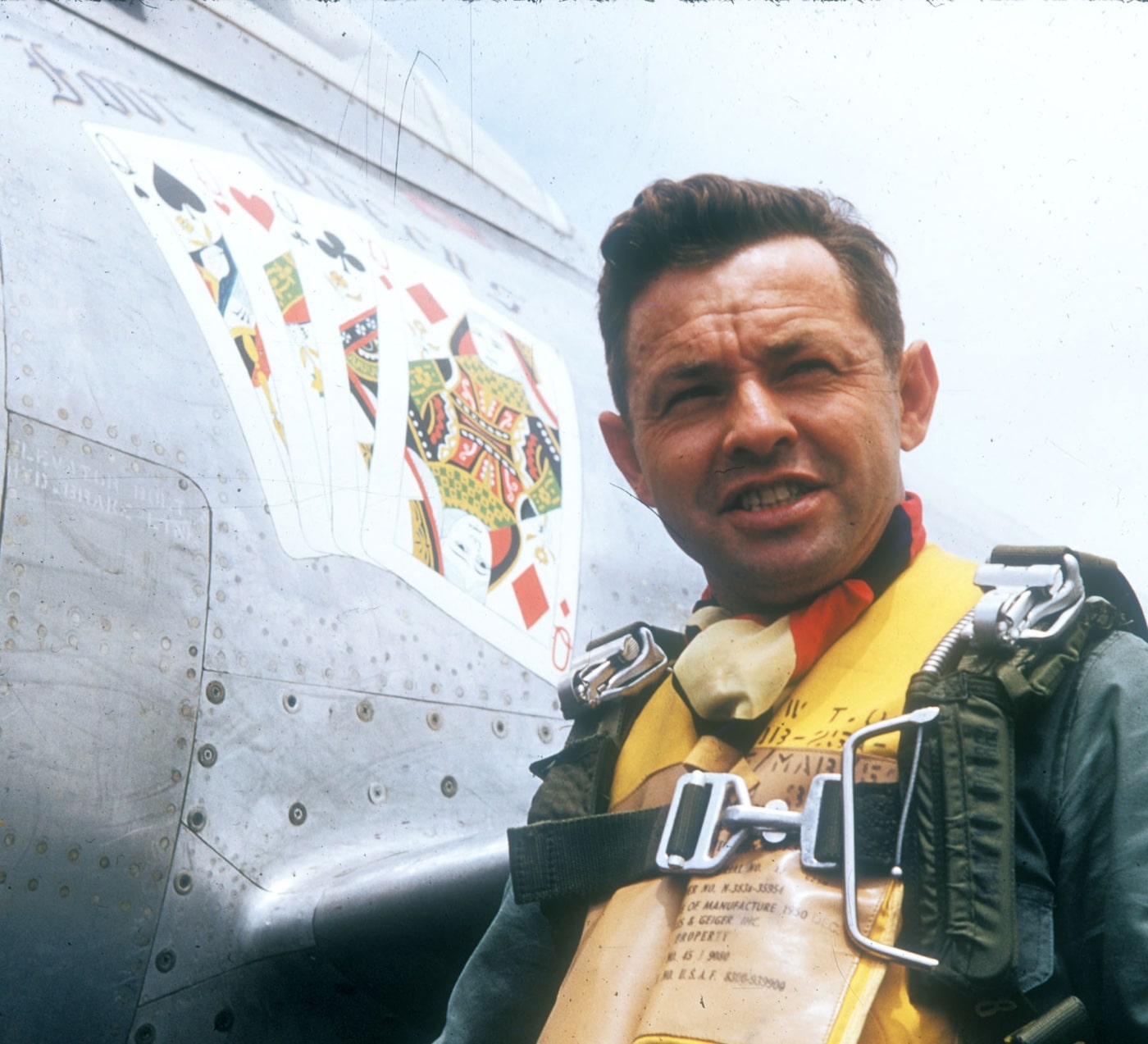 Col Joe Davis and his F-84