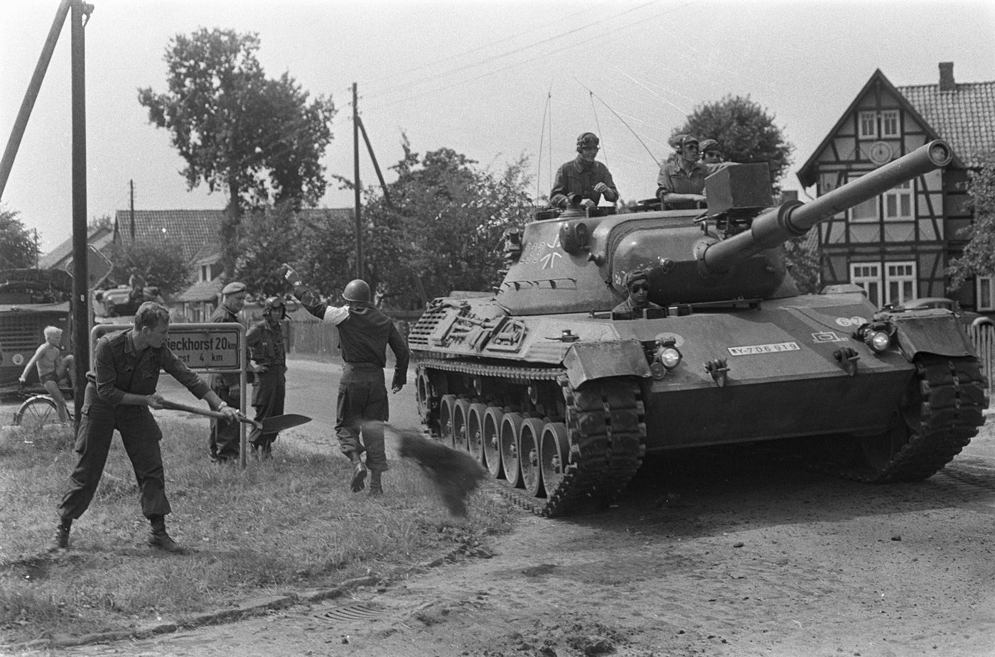 German Leopard 1 tank in the Netherlands