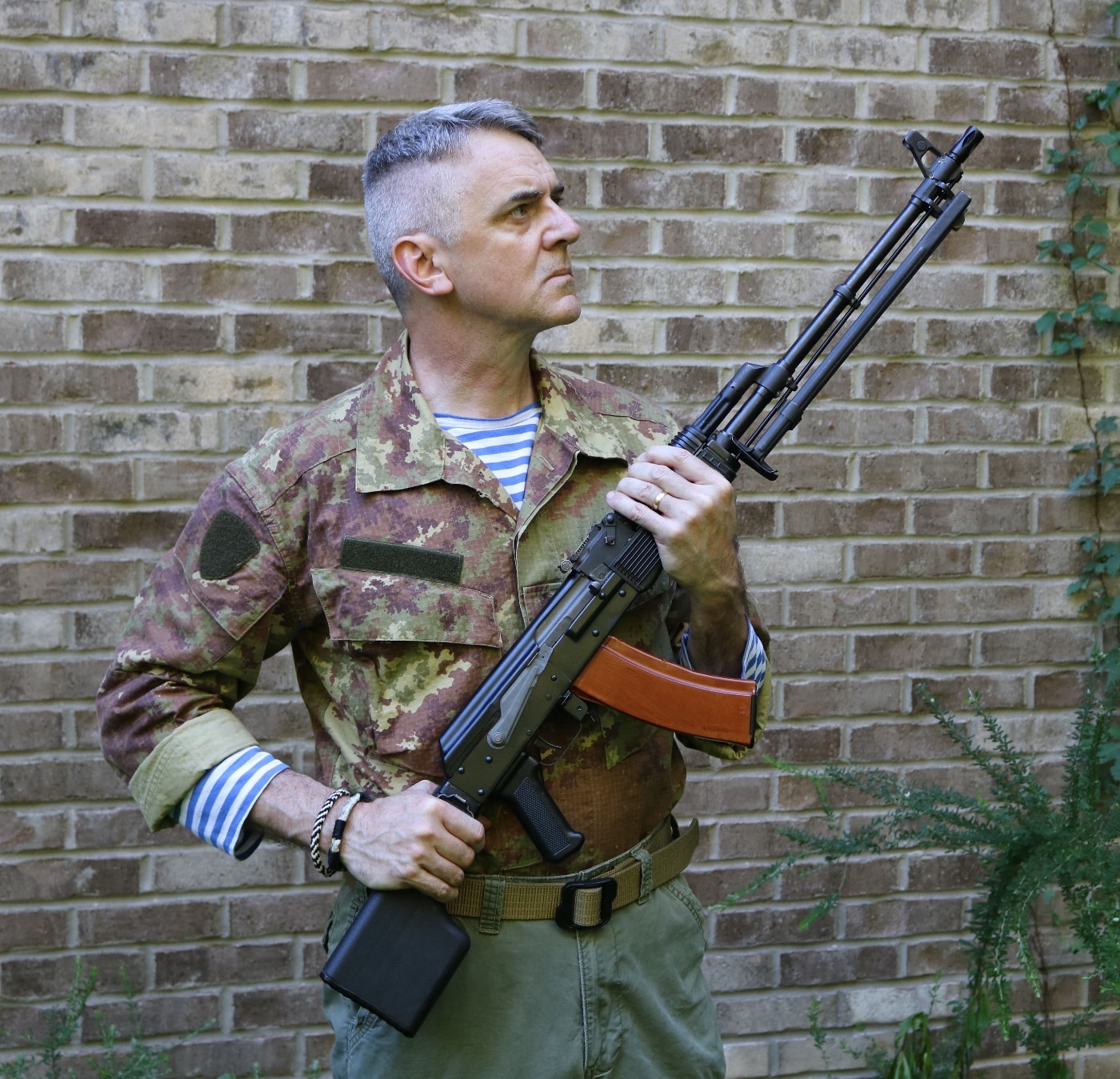 author with RPK-74 LMG