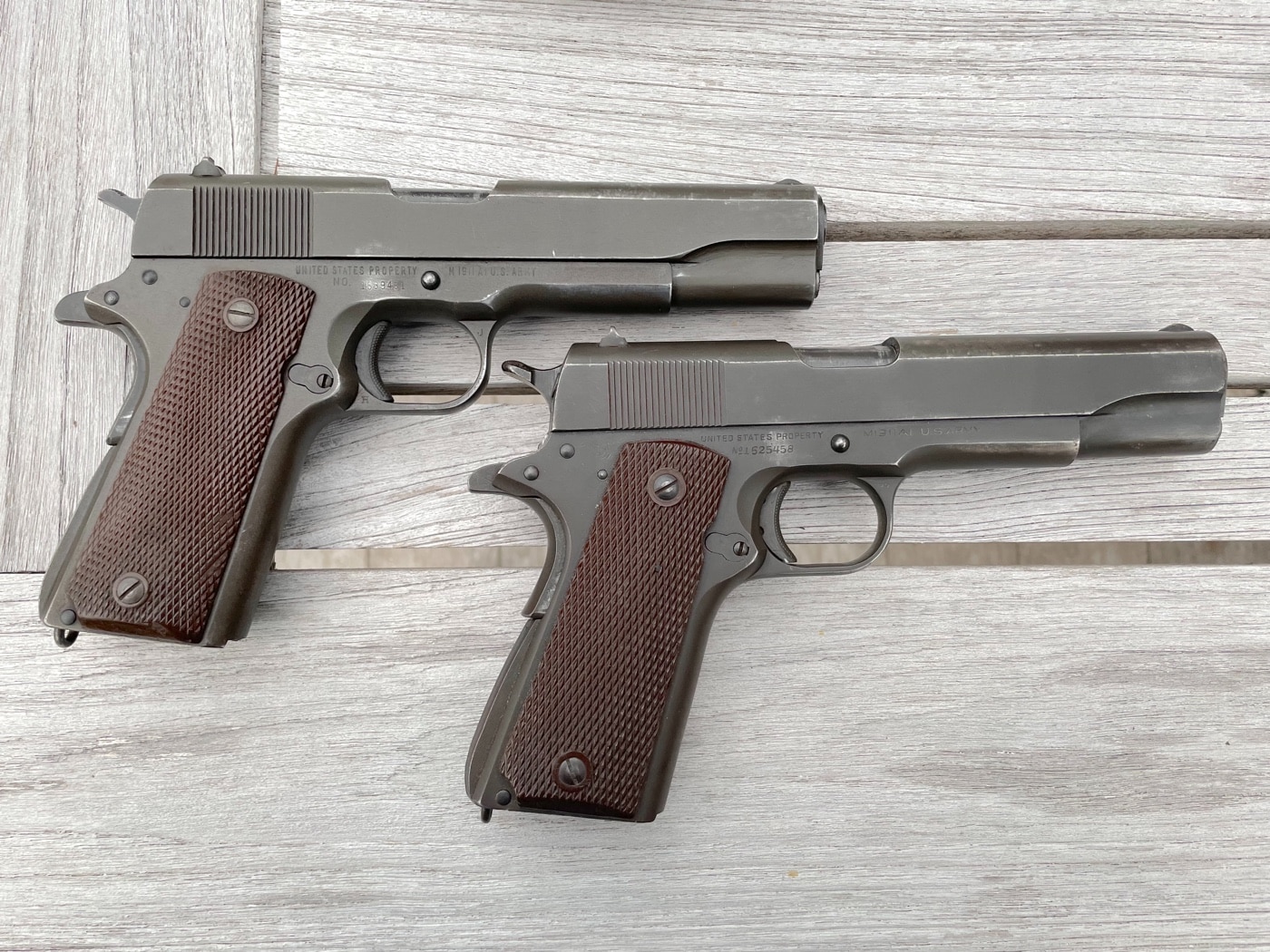 mil-spec mojo M1911A1 45 pistols from World War II