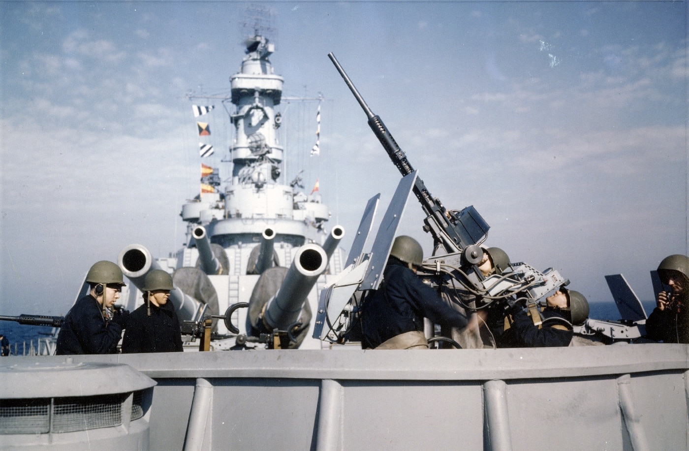 20mm gun crew on USS Iowa 1943