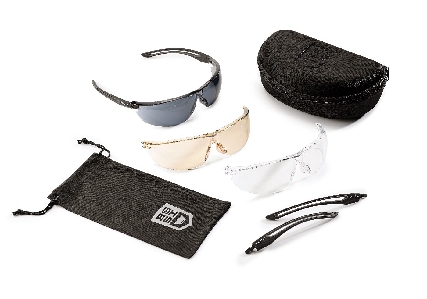 Shown in this photograph is the Bolle Safety Gunfire 2 set.