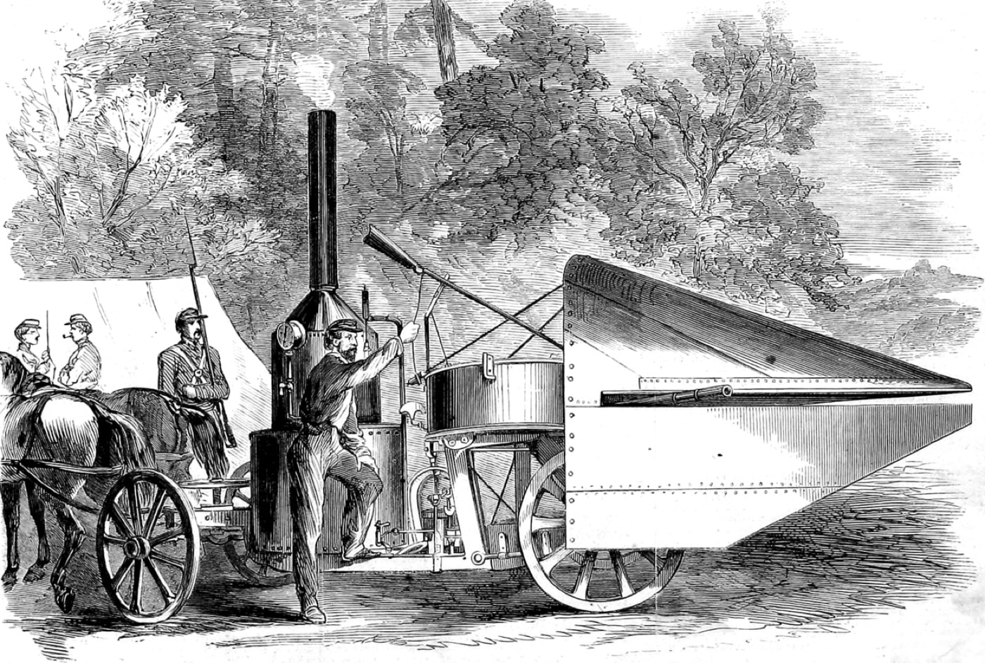 Dickinsons Steam Gun demonstration Civil War