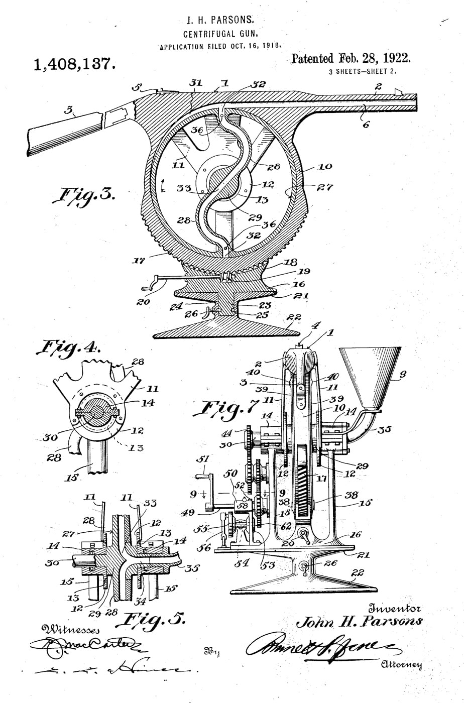 JH Parsons centrifuge gun