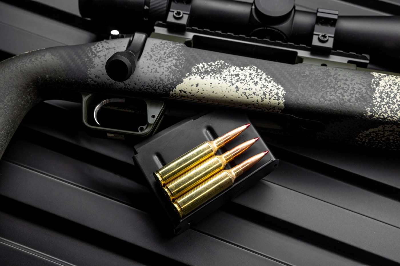 In this photo of the Springfield Armory Model 2020 Long Action Waypoint review we see some of the new rifle cartridges available for this bolt action rifle. The rifle is accurate, precise and reliable.