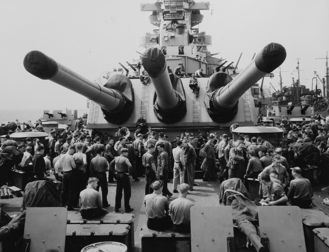 USS Iowa turret number 1 1945 World War II