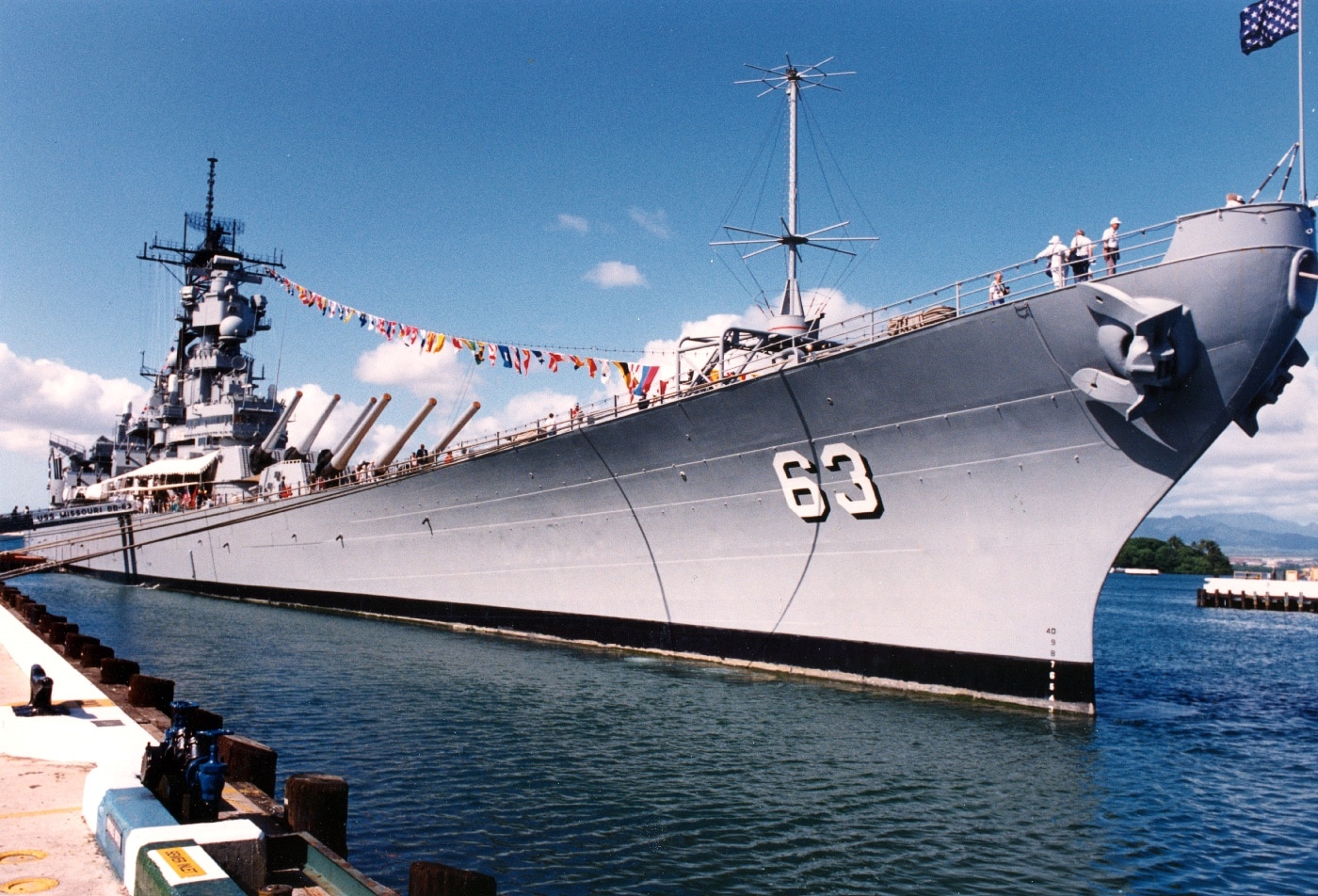 USS Missouri in Pearl Harbor
