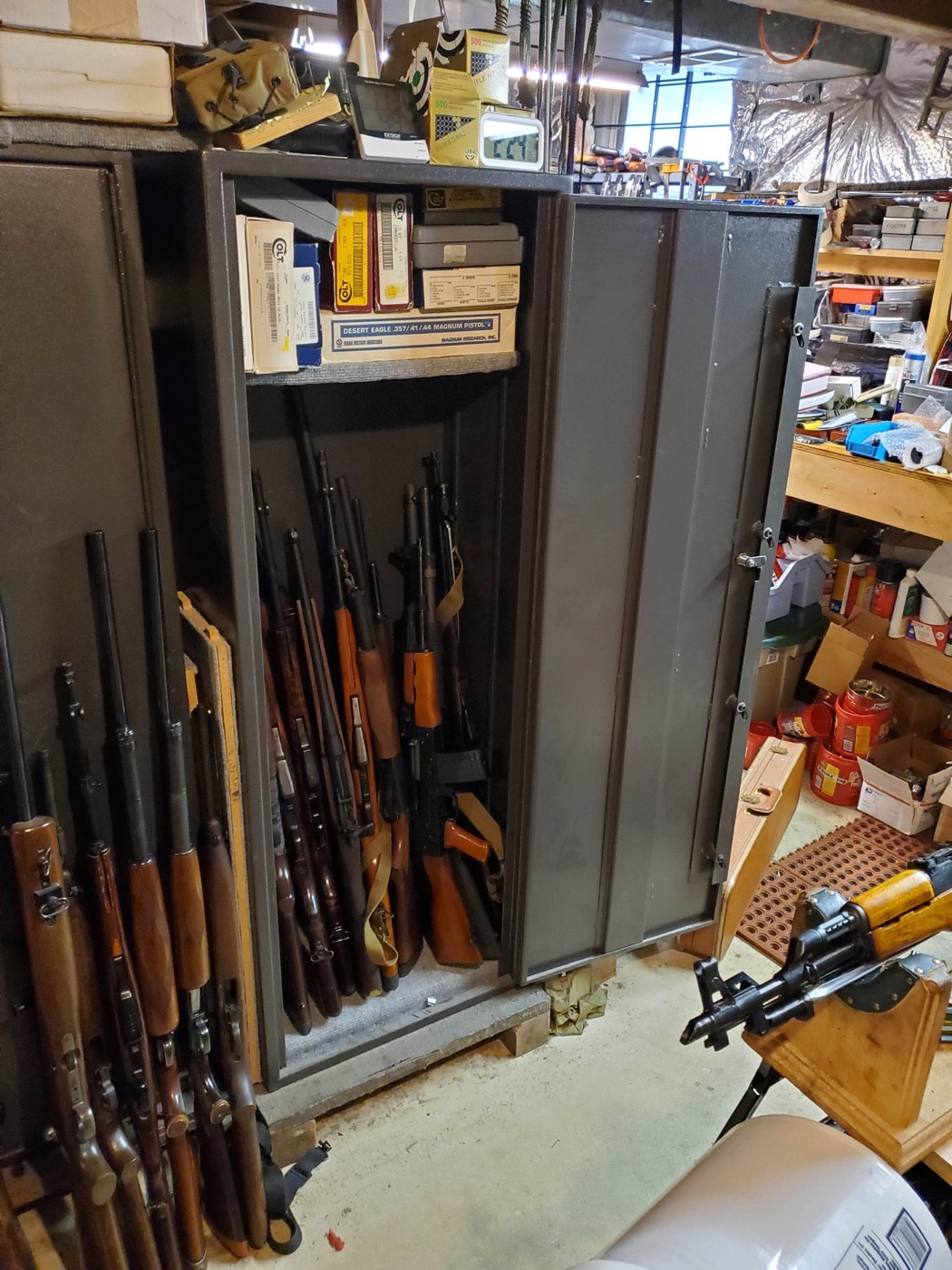 gun storage in locker