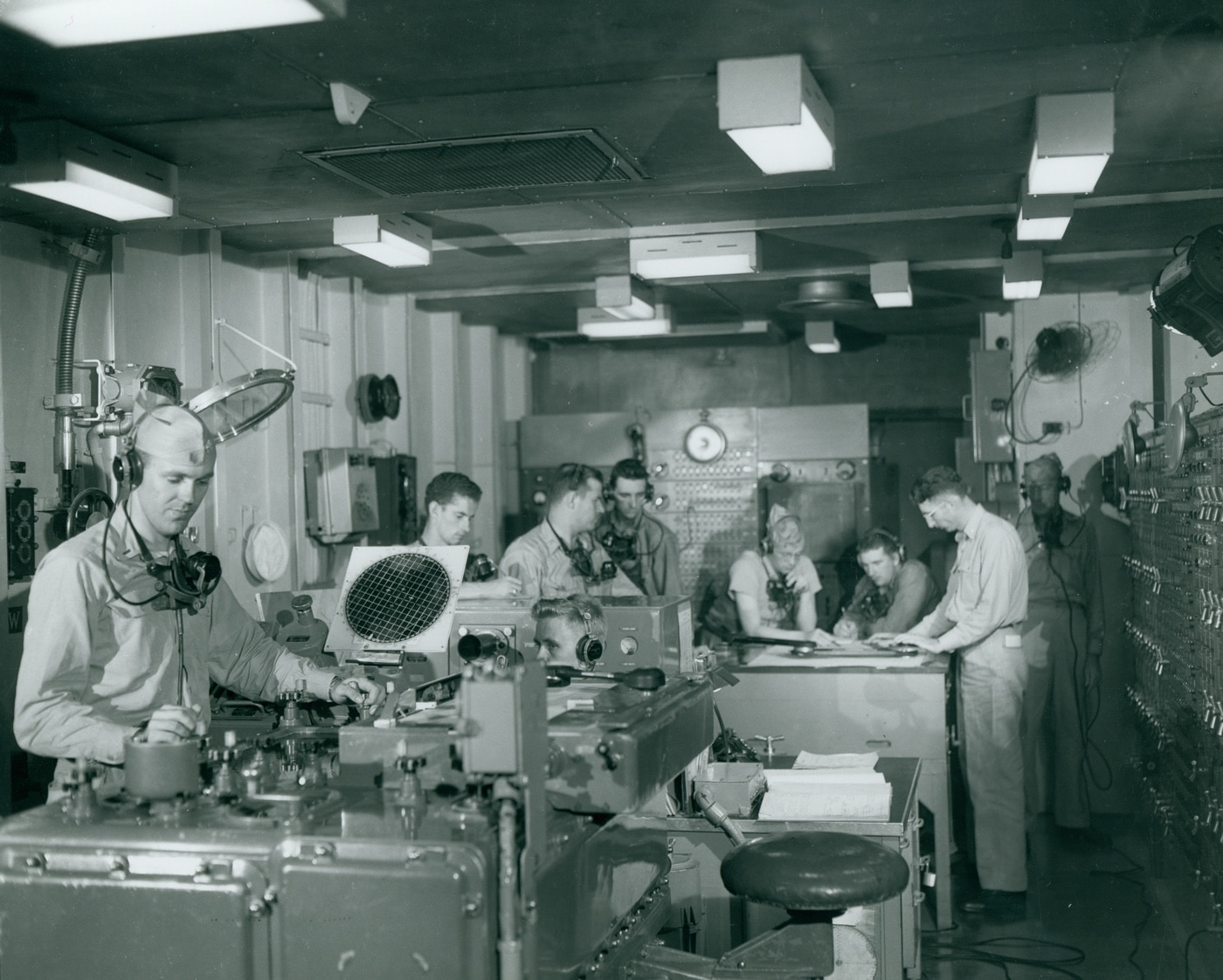 main battery plotting room USS Missouri