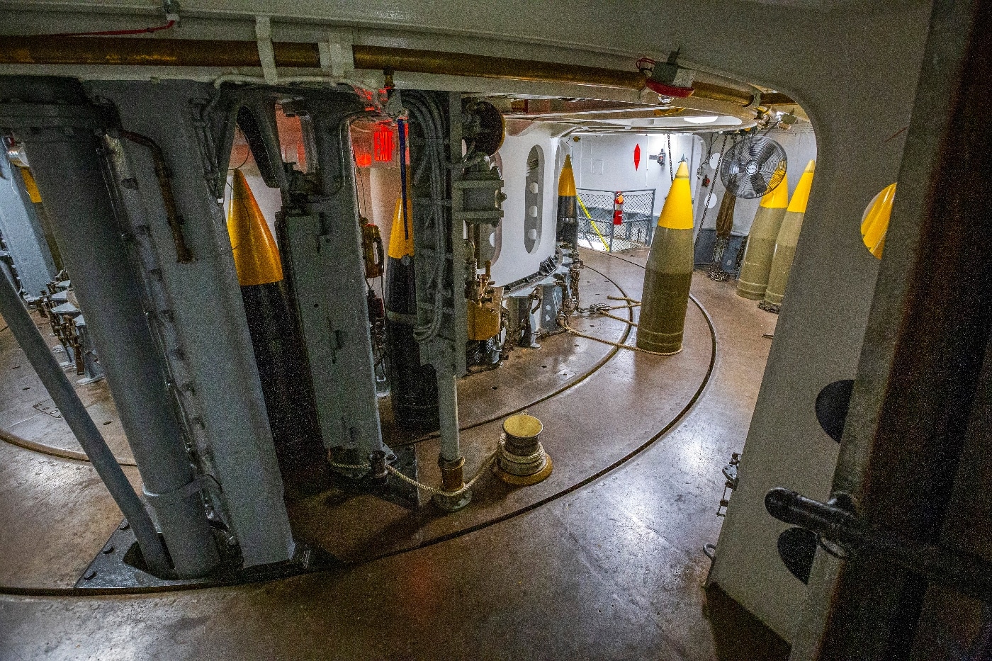shell deck of USS New Jersey