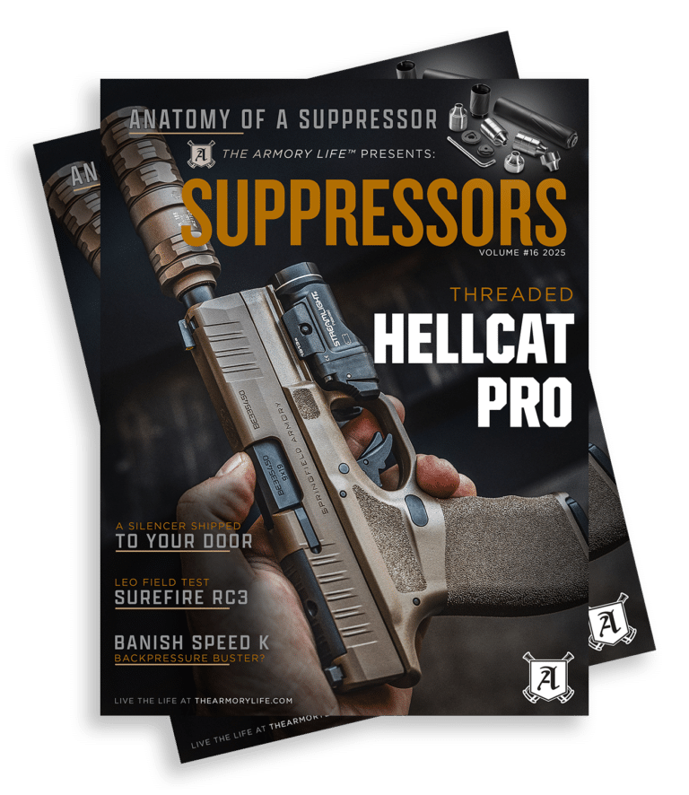 Cover for The Armory Life Digital Magazine Volume 16: Suppressors