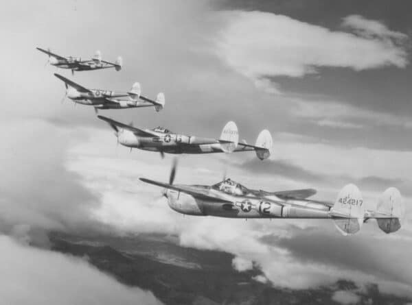 Lockheed Fighter Formation Lockheed P-38 Lightning: Fork-Tailed Devil - The Armory Life